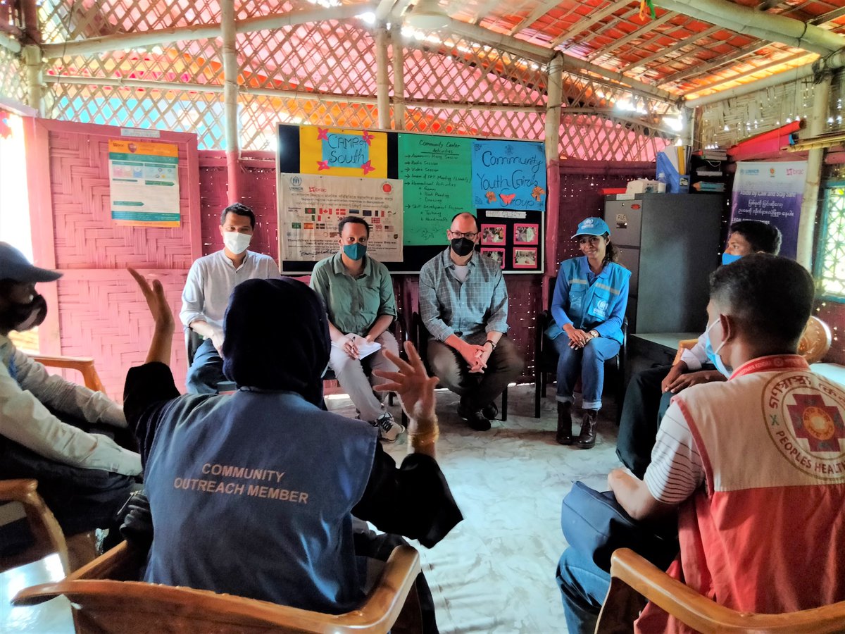 RohingyaResp's tweet photo. .@USAmbBangladesh H.E. Peter Haas announced > $125M new funds for #Bangladesh humanitarian response, after first visit this week to CXB, hearing from #Rohingya #refugees &amp; 🇧🇩 host communities on education, food, health, firefighting +more. Thanks 🇺🇸 for your steadfast solidarity! https://t.co/wJGBXhIIl7