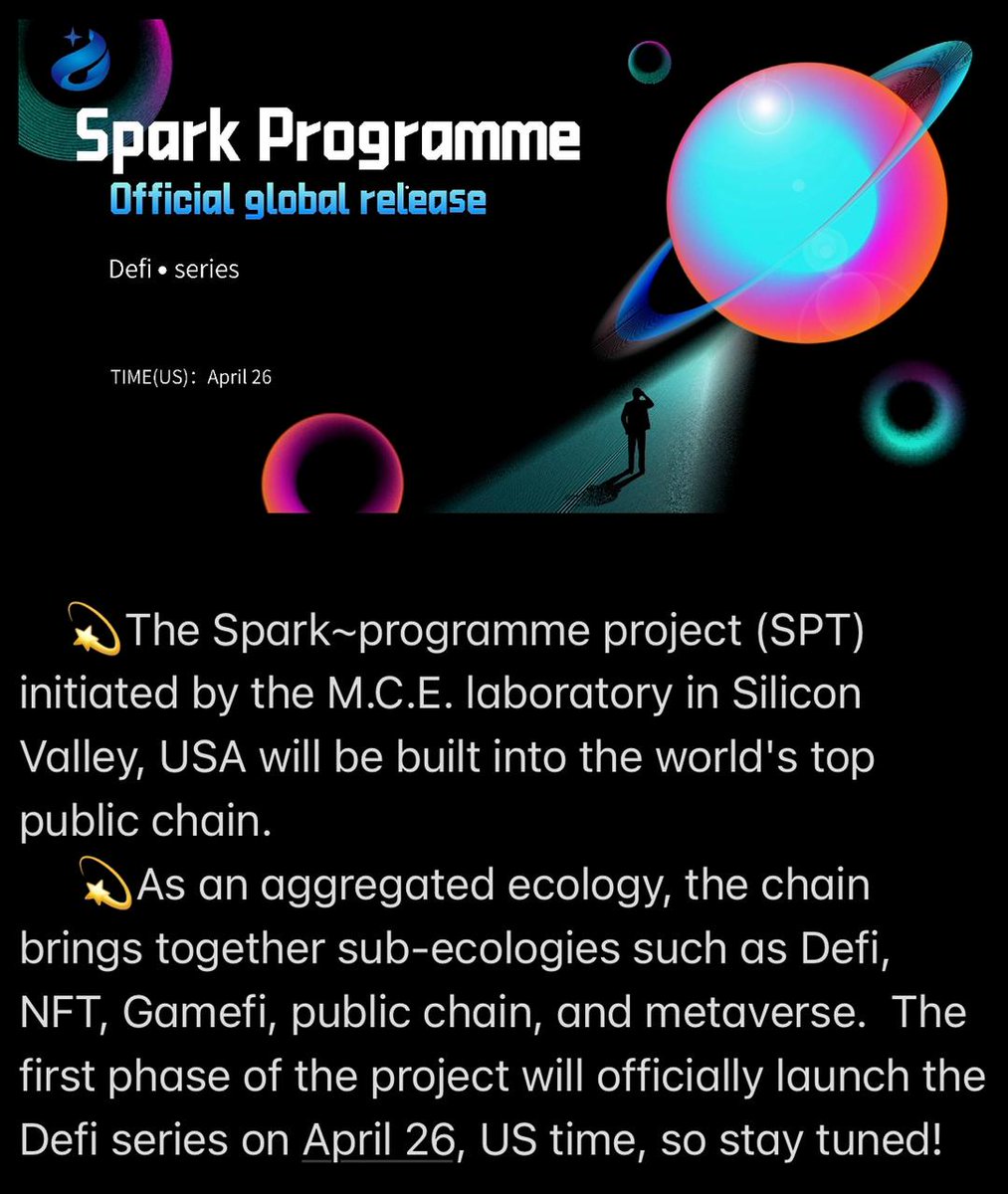 Spark Programme Chain tweet media