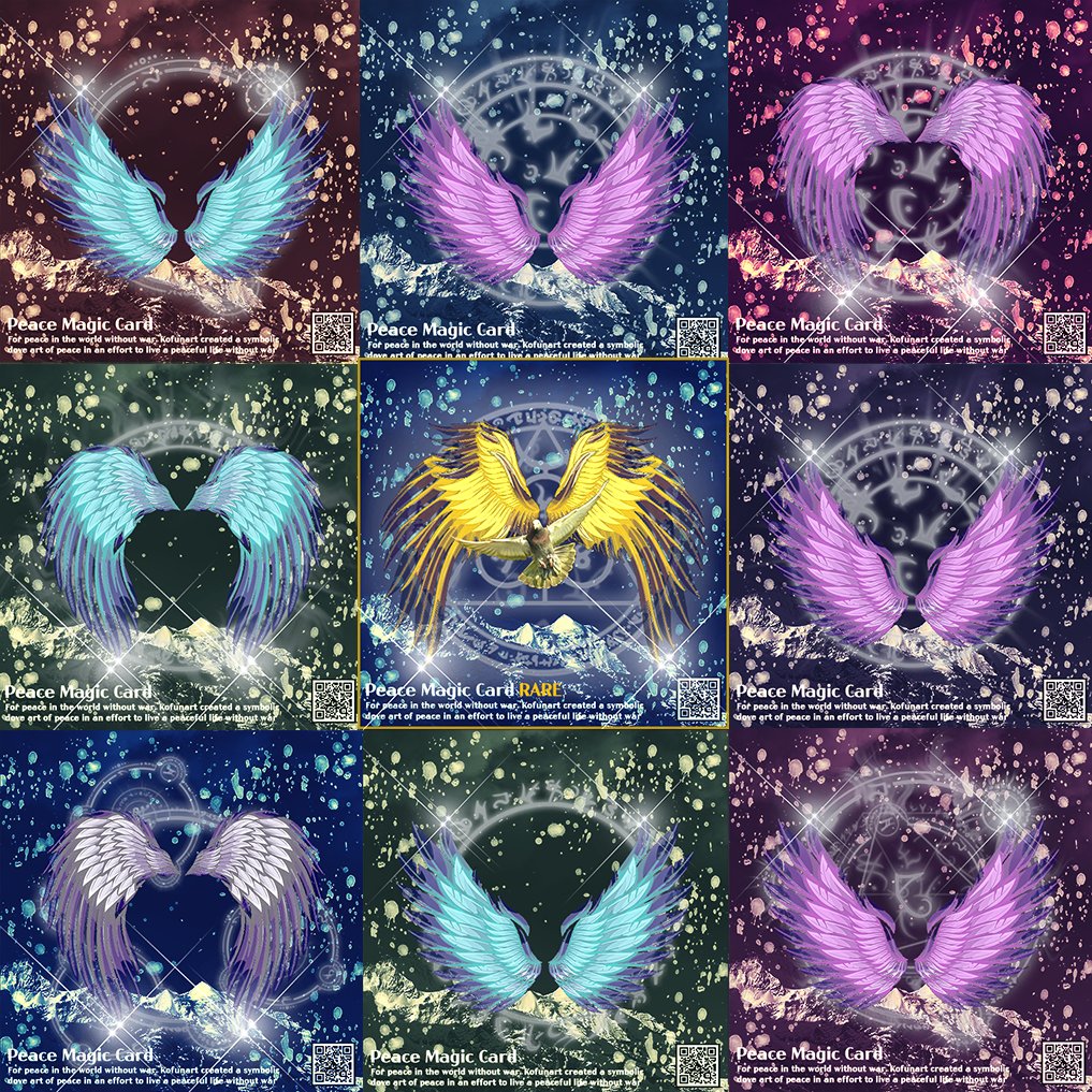 민팅 시작합니다.... ↓↓↓ 아래 꼭 PC에서 민팅 하러가기 고고고 ↓↓↓
peacemagiccard.web.app

평화마법카드 세계평화를 상징합니다.
레어템 확율로 뽑아보세요!
지금 고고고~~

#nft #minting #민팅 #에어드랍 #peacemagiccard #mint