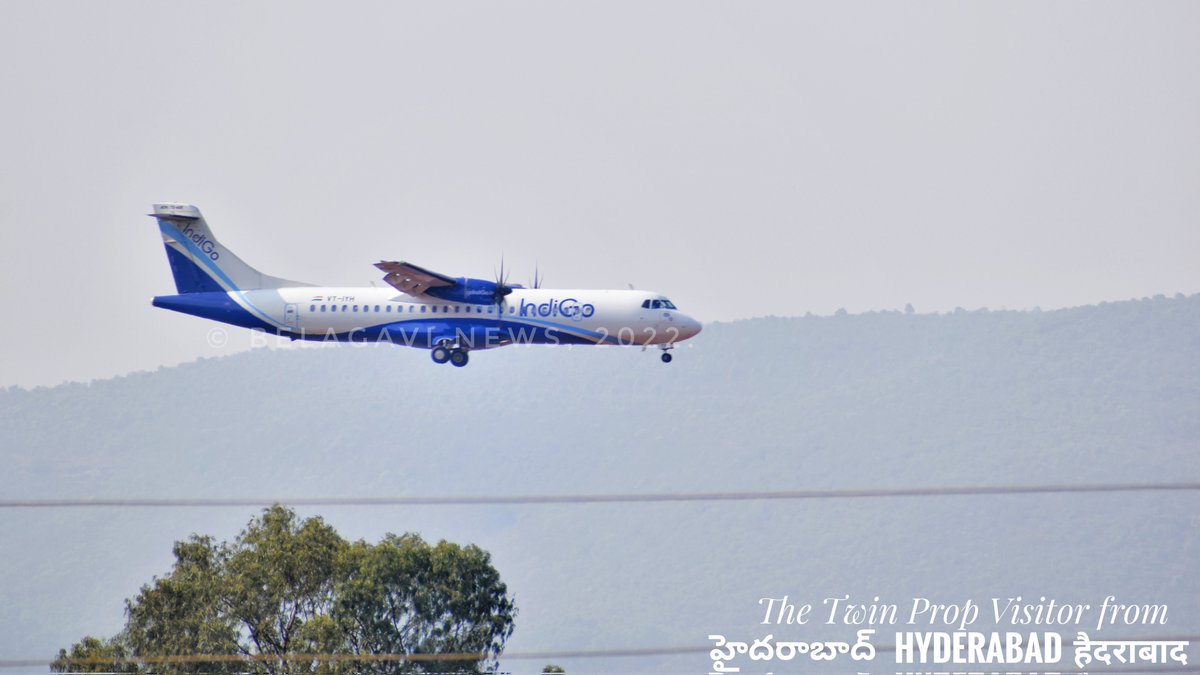 belagavi_news's tweet photo. 𝓦𝓮𝓮𝓴𝓵𝔂 𝓕𝓵𝓲𝓰𝓱𝓽 𝓢𝓹𝓸𝓽𝓽𝓲𝓷𝓰 𝓤𝓹𝓭𝓪𝓽𝓮𝓼,✈️🛬📸

@IndiGo6E @ATRaircraft 72 on final to @aaiblgairport from the Telangana's @RGIAHyd 

#Belgaum #Belagavi #Hyderabad
#IndigoATR #PlaneSpotting #Aviation #Avgeeks https://t.co/yRFQ1gtHZ3