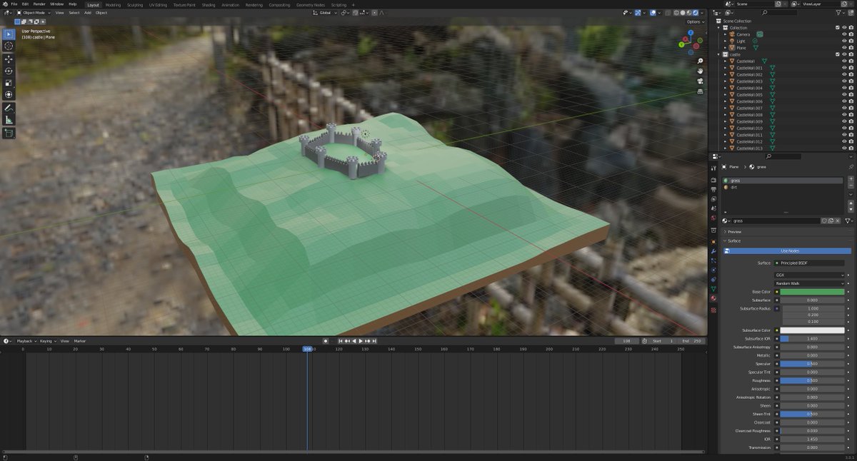 jackie_codes's tweet image. #100DaysOfBlender Day 2: lol my castle is so epic, u would not invade, ammiright?