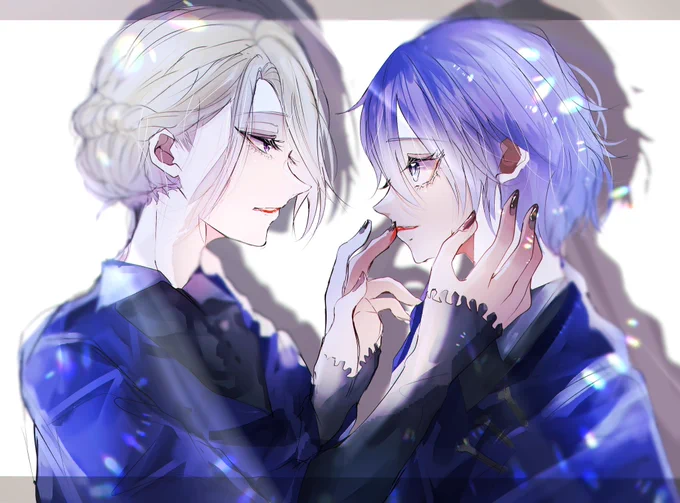 "女王様と姫林檎"
 #ツイステファンアート 
 #twstファンアート
 ※not腐 