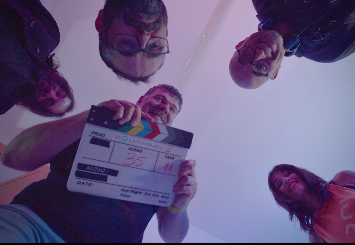 LA_HORMIGONERA's tweet photo. Primer día de #rodaje #equanime2 
#atolladero 🎬🎥
@EliMelia1 @chuscopan @Flordesal_CAT @diegolaraf @sonialm33 @FX_bcn @saulysara_ @AWseries https://t.co/cretzJwBlj