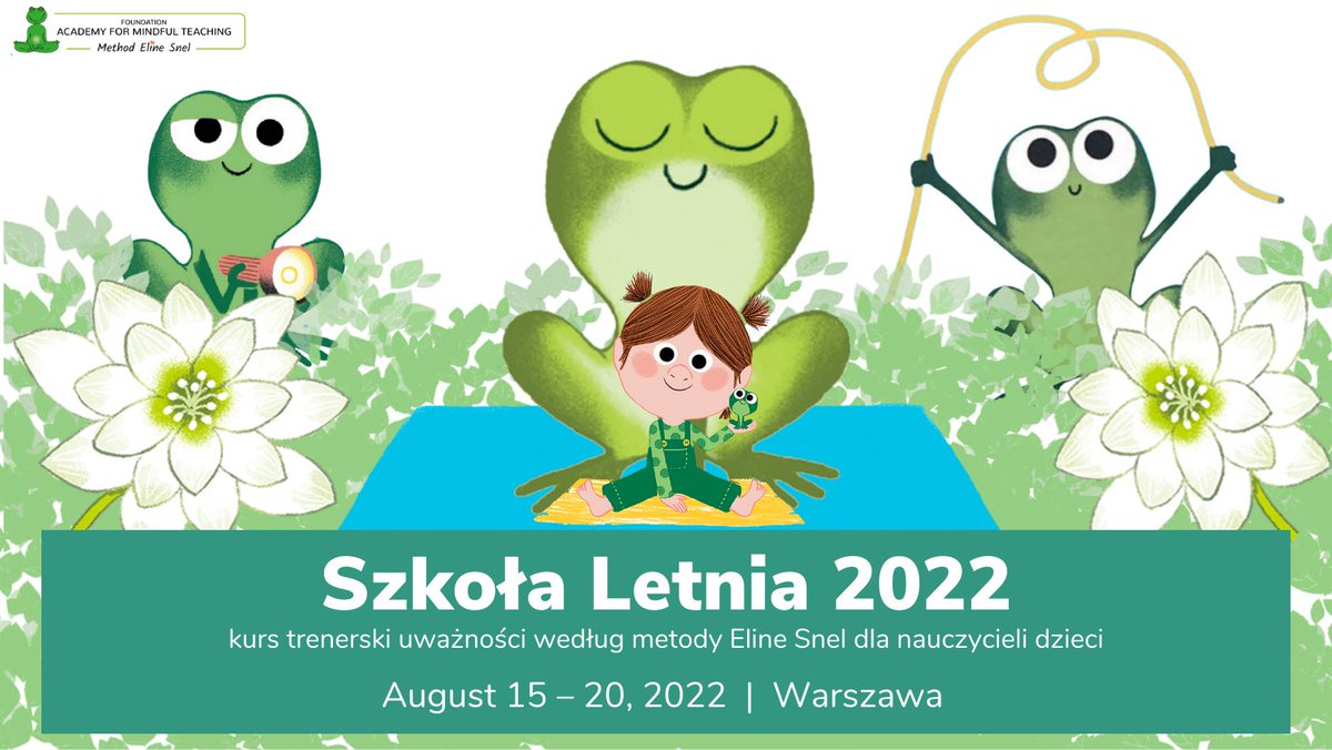 elinesnel's tweet photo. Więcej informacji o kursie trenerskim "Mindfulness dla dzieci w Metodzie Eline Snel" i oraz formularz rejestracyjny znajdziesz na stronie: https://t.co/vsA2psvNH6

#metodaElineSnel #uwagatodziala #uwaznoscispokojzabki #uwaznosc #uwaznoscdladzieci https://t.co/05sCIMw28T