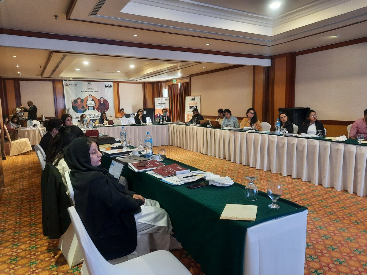 WomenInLawPk's tweet photo. We are delighted to have collaborated with @las_pakistan and @musawah for a 2 day workshop on property rights of women in marriage and upon divorce and discussed the emerging jurisprudence as regards matrimonial property. Over 15 #womeninlaw participated from all across Pakistan. https://t.co/iagtipnr42