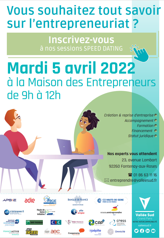 PEPITE_PON's tweet photo. L’équipe Pépite PON sera présente Mardi 5 avril prochain à la MDE pour rencontrer les porteurs de projets du territoire Vallée Sud - Grand Paris et répondre aux différentes questions en matière d'accompagnement et d'entrepreneuriat.

🤩 Venez nombreux ! https://t.co/4NzDH2tfpG