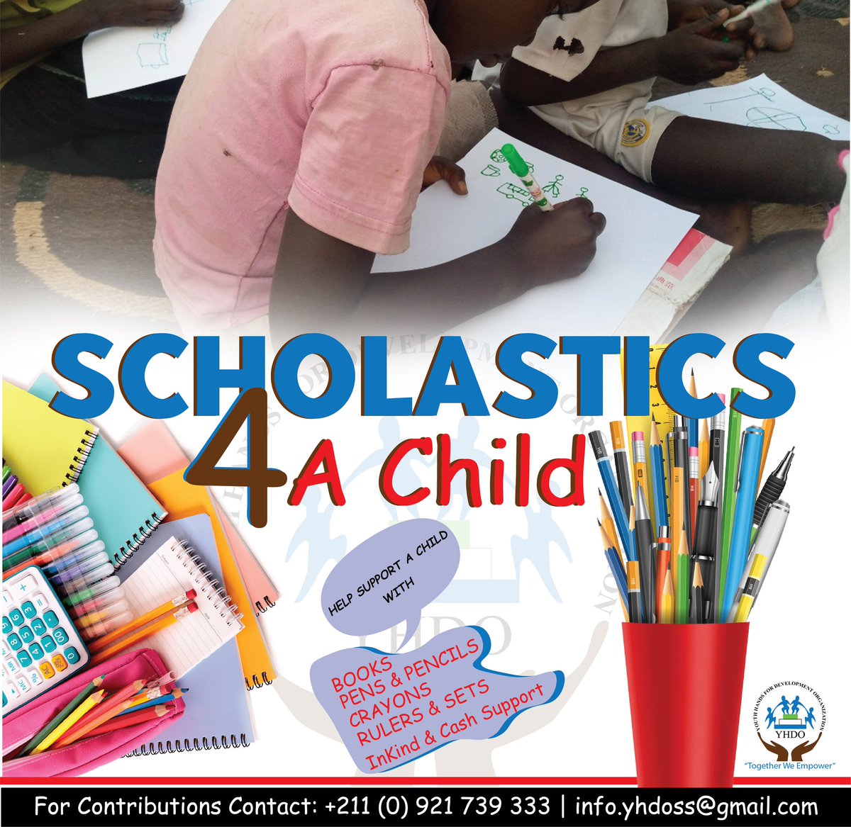 yhdo_org's tweet photo. SCHOLASTICS 4 A CHILD CAMPAIGN.
Is a campaign initiated by Youth Hands for Development Organization through it's Education in Emergency for Vulnerable children program. Help us support children with no access to scholastic materials in school.
#scholastics4achild #educationforall https://t.co/oLONzVxAQq