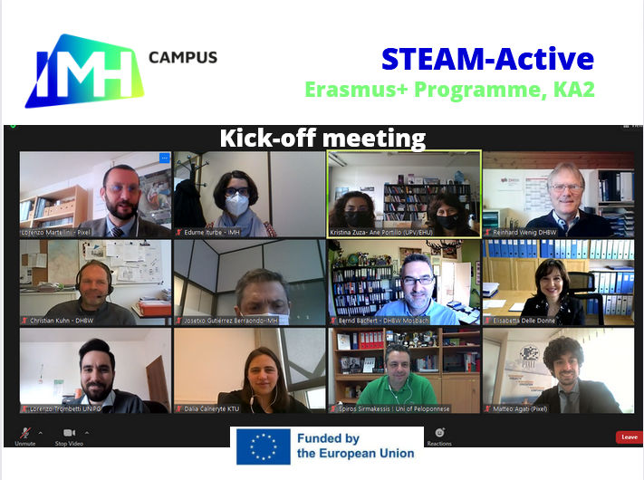 imhcampus's tweet photo. We are launching the new STEAM-Active KA2 #ErasmusPlus project and to kick it off we held the first meeting on March.
https://t.co/b0gBsNzRtJ
Let's go ahead!
#steamactive
@ehuprest
@VPLAN_DHBW_MOS
@uopgr
@PixelFirenze
@UniperugiaNews
#ktu_edu
@imhcampus https://t.co/ooJ5AiHuR7