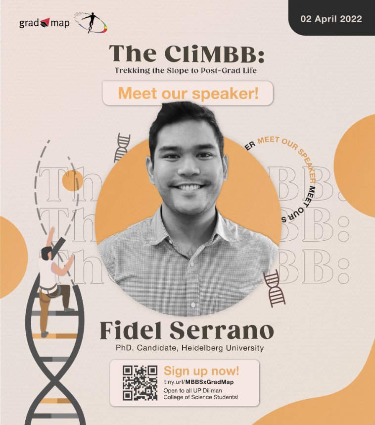 upmbbs's tweet photo. Meet our third speaker for The CliMBB: Fidel Serrano! Visit our Facebook page for more info: https://t.co/nxC3pJ3c1f
#UPMBBS
#TheCliMBB https://t.co/h5x6UJKCAb