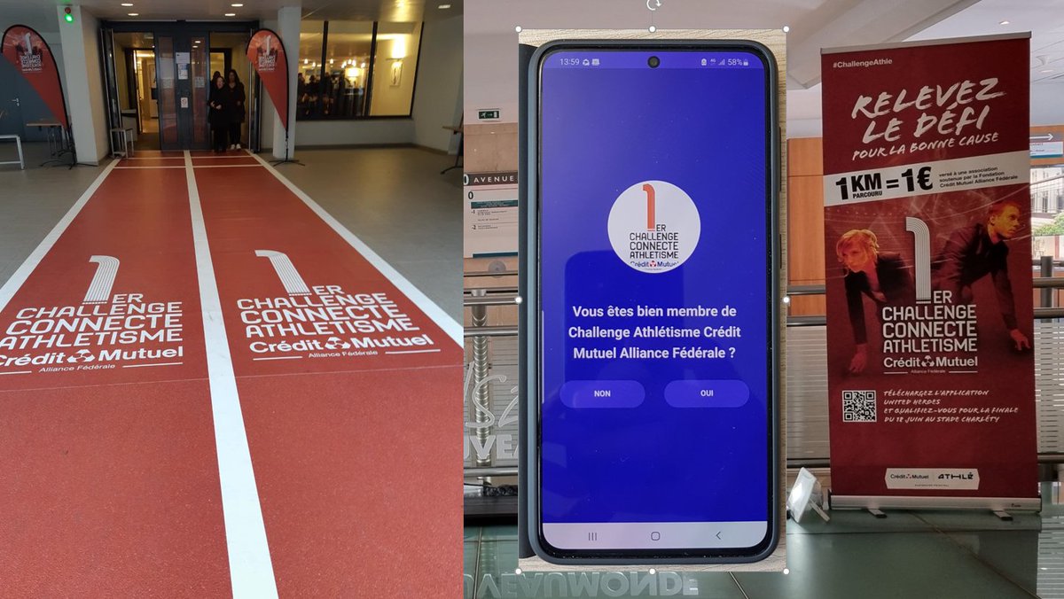 Nicolas Pécourt (@nicolaspecourt) on Twitter photo Le 1er challenge connecté Athlétisme est ouvert depuis ce matin, et jusqu'au 24 avril, à tous les collaborateurs de <a href="/CreditMutuelAF/">Crédit Mutuel Alliance Fédérale</a>. Un don proportionnel au nombre de km parcourus sera reversé à une association soutenue par la Fondation Crédit Mutuel Alliance Fédérale. Le 1er challenge connecté Athlétisme est ouvert depuis ce matin, et jusqu'au 24 avril, à tous les collaborateurs de <a href="/CreditMutuelAF/">Crédit Mutuel Alliance Fédérale</a>. Un don proportionnel au nombre de km parcourus sera reversé à une association soutenue par la Fondation Crédit Mutuel Alliance Fédérale.
