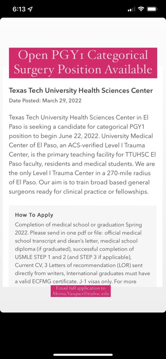 Natalie D. Nieto, DO (she/her) (@natalieee_do) on Twitter photo In case anyone out there is looking for a PGY1 position in general surgery. #medtwitter #unmatched #match2022 #generalsurgery <a href="/Inside_TheMatch/">Inside The Match</a> In case anyone out there is looking for a PGY1 position in general surgery. #medtwitter #unmatched #match2022 #generalsurgery <a href="/Inside_TheMatch/">Inside The Match</a>