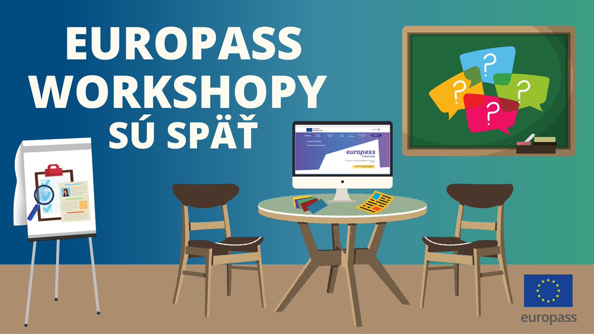 EuropassS's tweet photo. EUROPASS WORKSHOPY SÚ SPÄŤ 📢
Už zajtra, 31. marca 2022, nás čaká 1️⃣ . workshop v Považskej Bystrici na Obchodná Akadémia Považská Bystrica po dlhej dobe v prezenčnej forme 👥 👩‍🏫
📧 Ak máte aj vy záujem, neváhajte nás kontaktovať ➡️ europass@siov.sk
#europass #workshop https://t.co/3EyZwVG0Gs