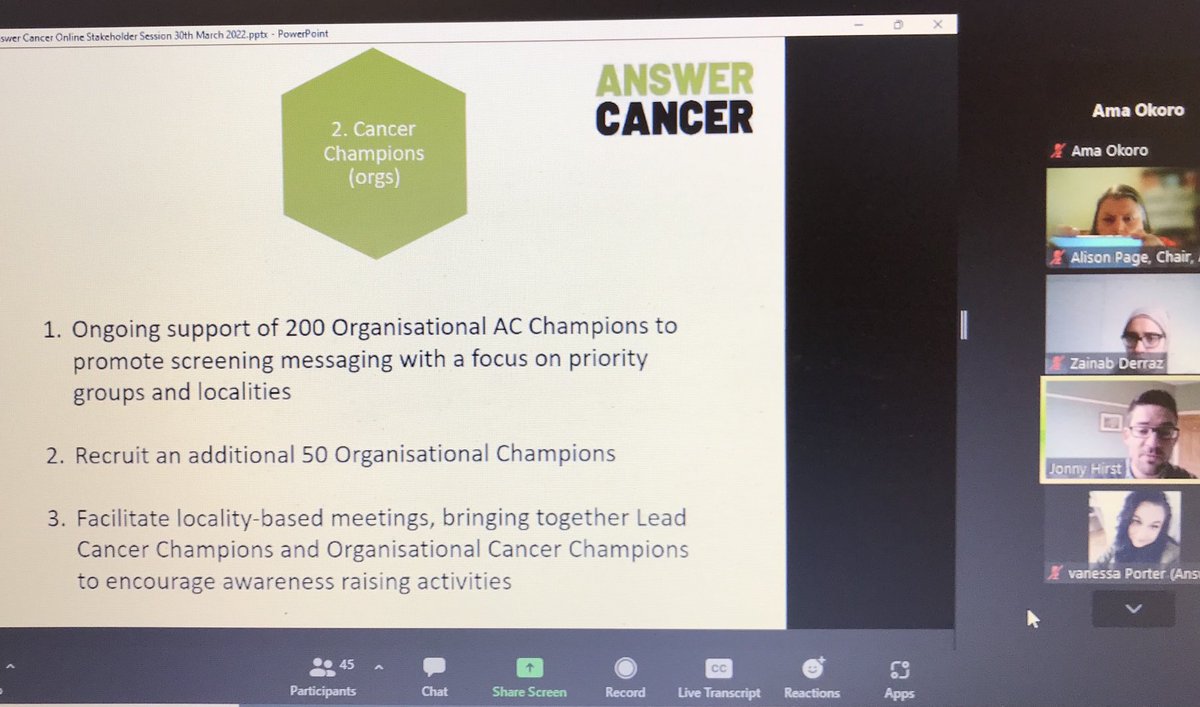 CEOSalfordCVS's tweet photo. At the #AnswerCancerGM stakeholder collaborative meeting, hearing from Jonny, our Programme Manager, on progress to date and plans for the year ahead…
@AnswerCancerGM @SalfordCVS @10GMpartners @the_BHA @UNIhq @VSNWnews https://t.co/bamitoxqo8