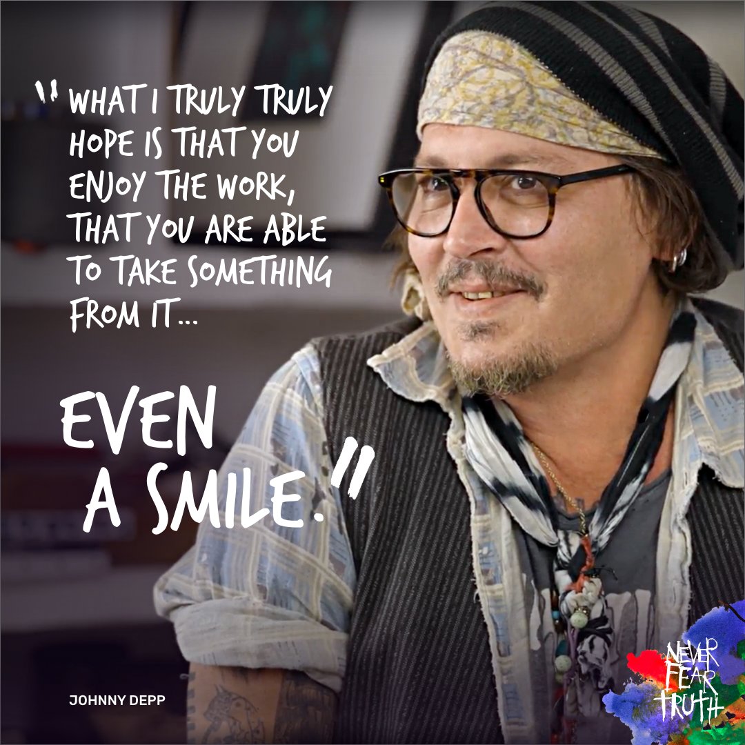 JohnnyDeppNFT's tweet photo. Johnny Depp on #NeverFearTruth https://t.co/21NgVi1Kmg