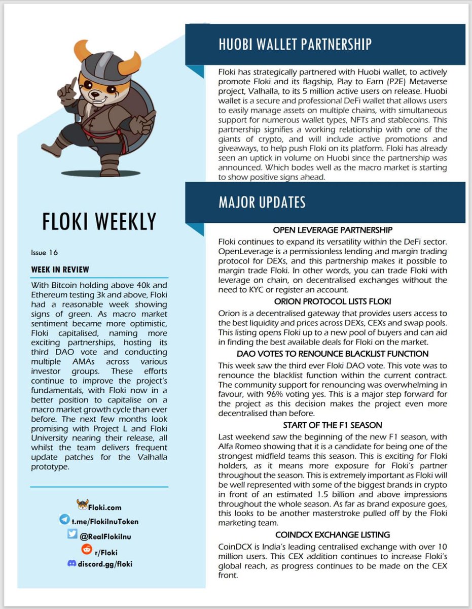 MrN0ddy's tweet photo. @BinanceUS If there is any sense in the world, it would be the busiest young project in crypto.

The project that sets the standard for combining utility and memes.

That is #Floki

Bringing DeFi, GameFi, P2E, Education, Meta plus much more  to veterans and new adopters alike. https://t.co/63tTpTgb9U