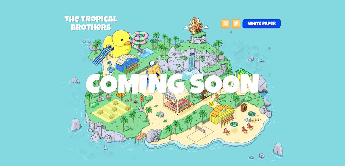 Good news! The website is up 🔥

Just the landing page for now, the rest should be here soon 👀

👉 tropical-brothers.com

#NFTCommunity #NFTCollection #NFTs