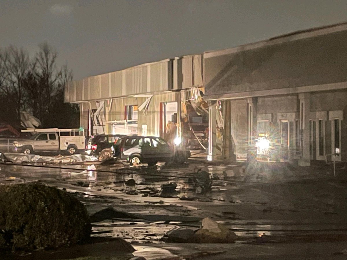FTC8373's tweet image. Last night during a severe storm in NWA, the Springdale Robotics Center, was hit by a tornado. Two mentors were in the building but thankfully remained unharmed. It’s still too early to say how quite how much damage there was.