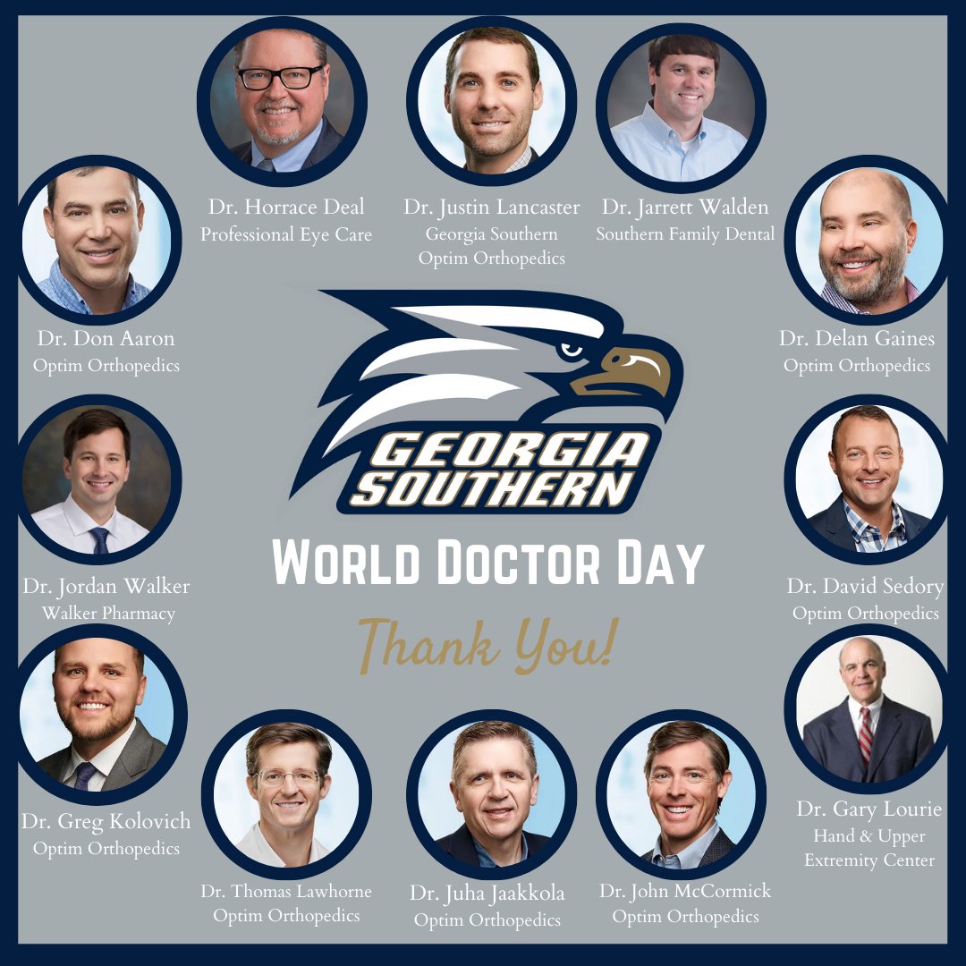 GS_SportsMed's tweet photo. Today is #WorldDoctorsDay! - We want to thank all of the physicians and doctors that work with us on a daily basis to promote the highest quality of medical care for our student athletes @OptimSportsMed @OptimHealthcare @gshealthserv #Providinghealthcareeverywhere #gATa #NATM22 https://t.co/xoowSSBnvB