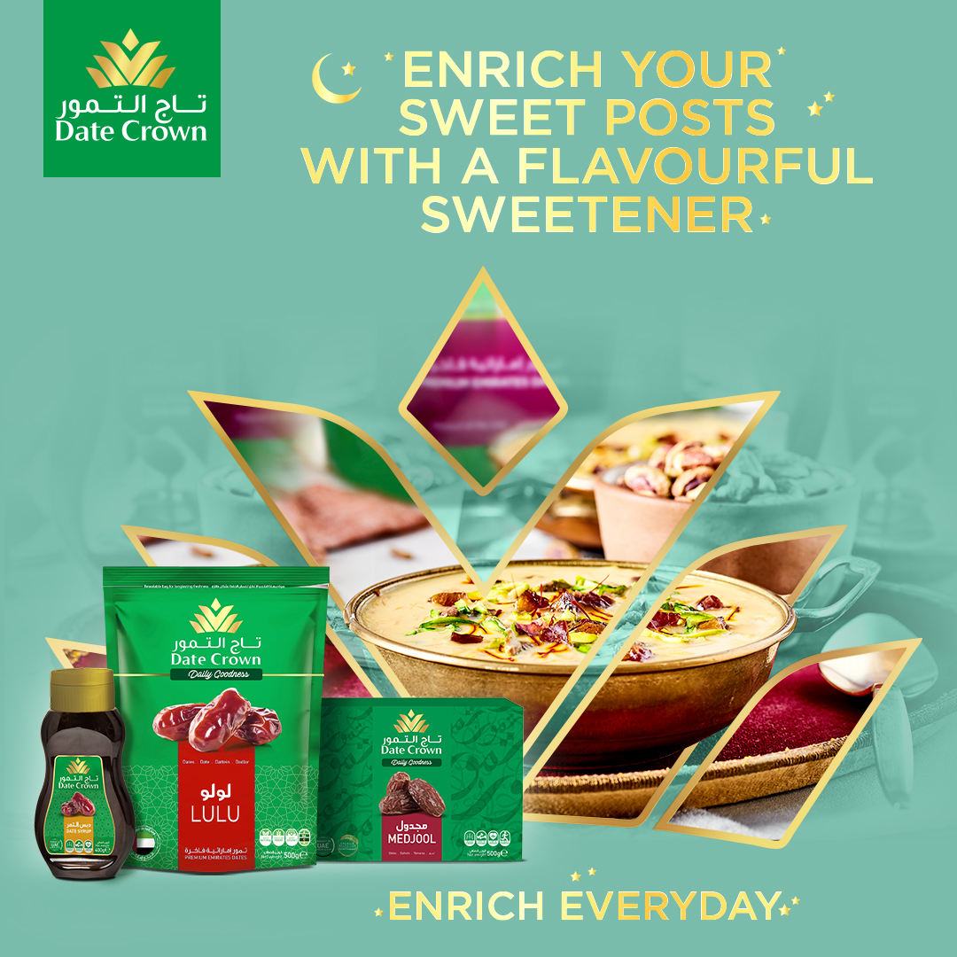 DateCrownUAE's tweet photo. Enrich every day of Ramadan with a super food from salads to smoothies, main dishes to mouthwatering desserts. ✨
#DateCrown #dates #EnrichEveryDay #Ramadan https://t.co/9WCJPmeFTr