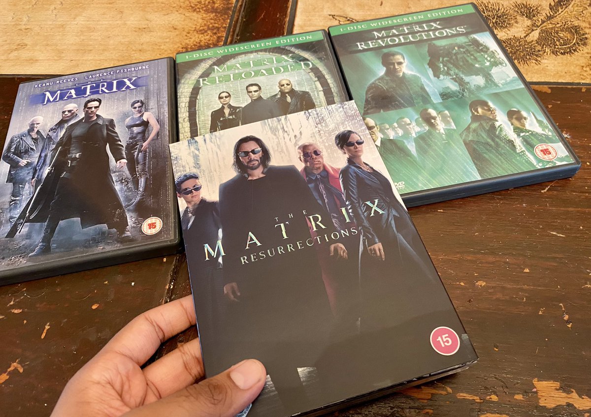 Look what came through the post today. Got #TheMatrixResurrections on DVD - completing my #TheMatrix collection. Cheers @WarnerBrosUK! 😎💊 @TheMatrixMovie @priyankachopra