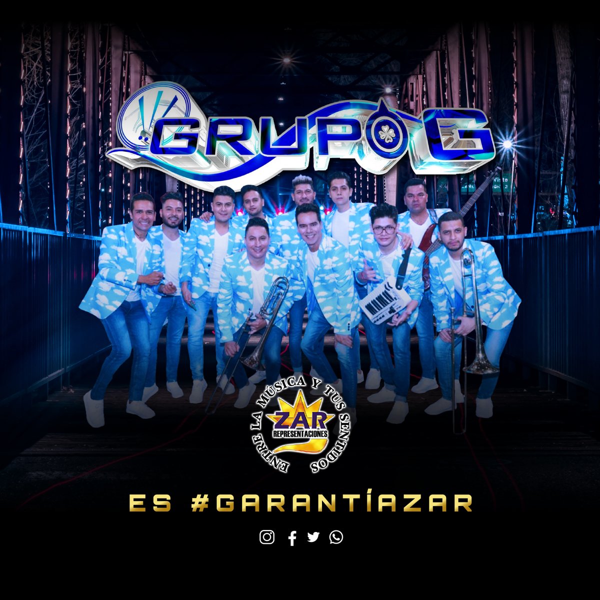 representzar's tweet photo. ¡VAMOS A BAILAAAR LA CUMBIAAA! 🤩🙏🏼
Siempre listos para darte candela, ellos son #GrupoG. 

☎️ Contáctanos para ponerte a bailar. 
⚡ #GarantíaZar #RepresentacionesZar https://t.co/mJI8CvtDah