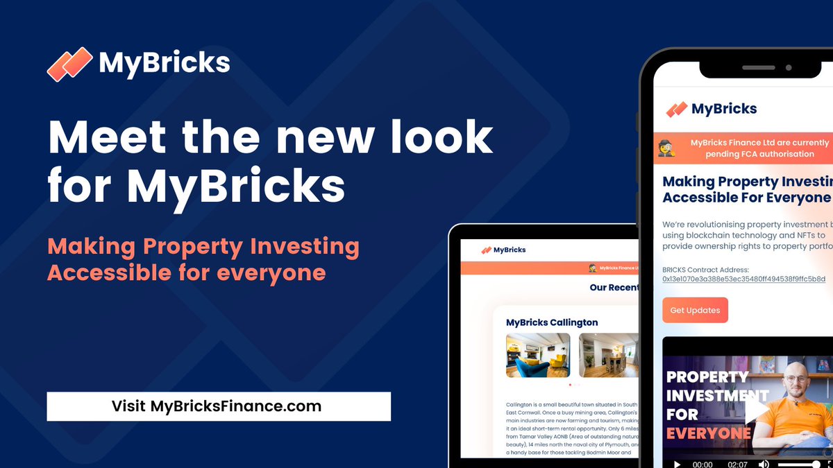 MyBricksFinance's tweet photo. Meet the new look for MyBricks 🧱 

A brand new website built ready for making property investing accessible for everyone 💥

Check it out and let us know what you think 👉 https://t.co/h5hRE4Du2w https://t.co/suCTrW7JeJ