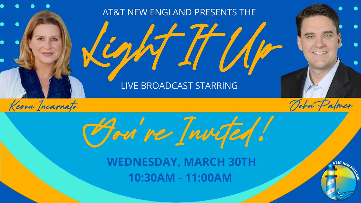 Hey New England! 👋You’re invited to our Light It Up Live Broadcast featuring our new East Region President, John Palmer! 🎙️Tune in today from 10:30am-11:00am to get to know our new leader and for a great conversation about our 2022 priorities! #OurNE #LightItUpNE