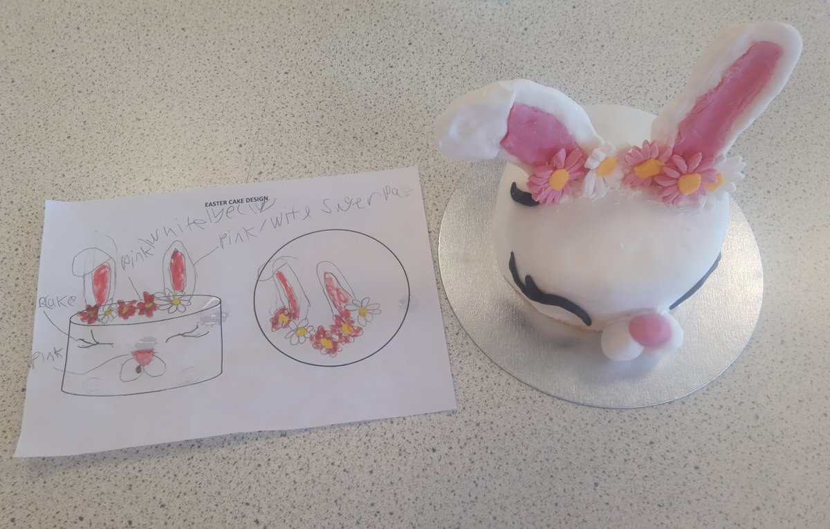 Mrs_White_HE's tweet image. Stewart and Amy from HUB4 making a fantastic effort on their design and make an easter cake!
Happy Easter when it comes!
#FORhappyheartshappyminds
#HappyEaster