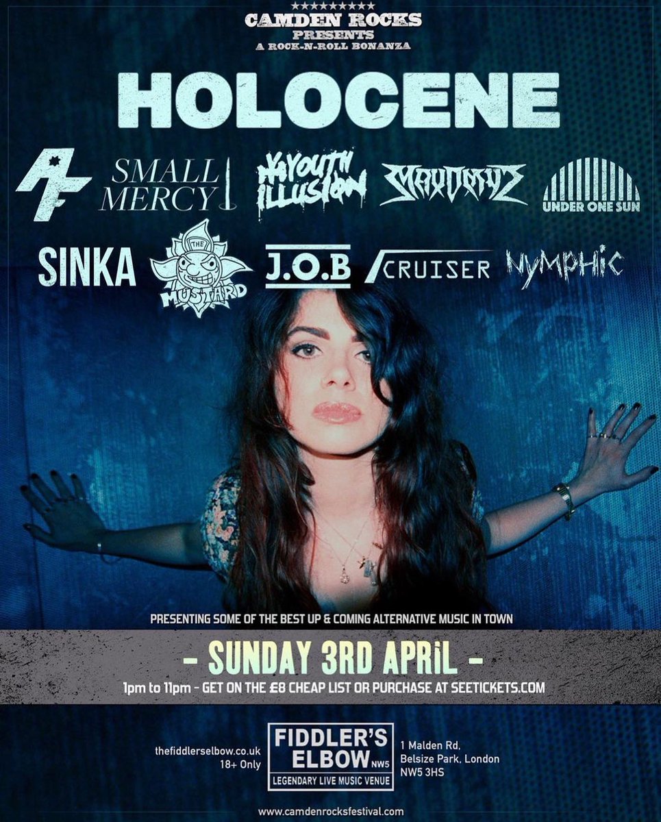 TrustNeko's tweet photo. It's so rewarding to see our resident artists grow and develop. @holocenesonic is flying! ⁣
⁣
Catch this awesome musician @CamdenRocksFest this Sunday to warm up for her tour with @SkunkAnansie.⁣
⁣
#camdenrocks #nekomusic #developingcareers #developingmusicians #risingstars https://t.co/EDEHZAL2CA
