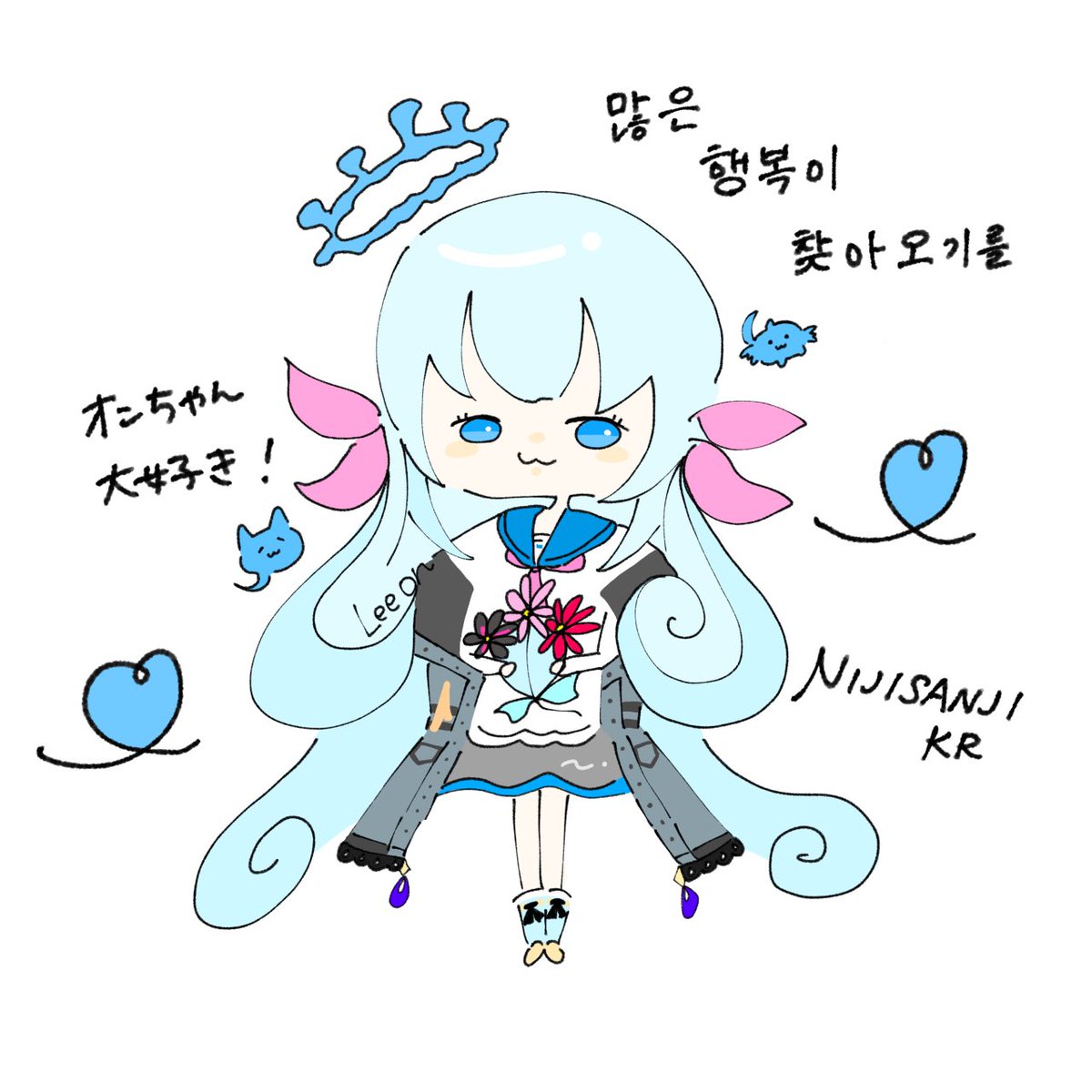 shirasumusume's tweet photo. オンちゃんの行先に沢山の幸せが訪れますように！沢山のありがとうと感謝を...🍰オンちゃん大好きㅠㅠ🤍

 #Leeonart https://t.co/5bmgM8fjel