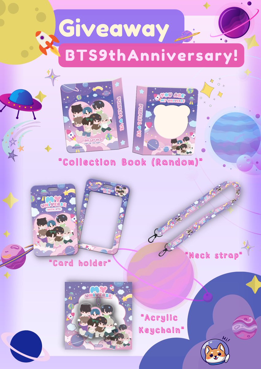 —-ᴾᴸᶻ  ᴿᵀ—  

      รีสุ่มแจก 1 sᴇᴛ 🎉

🌈ɢ ɪ  ᴠ ᴇ ᴀᴡ ᴀ ʏ  

#BTS9thAnniversary       
#9yearswithBTS 💫🪐🛸🚀

📍 s ɪ ᴀ ᴍ / ʟ ɪ ᴅ ᴏ
 ᴅᴀᴛᴇ 12 ᴊᴜɴᴇ

—-รีทวิตนี้ก่อนมารับน้า💜

💌รอบไปร 20 set
     ғᴏ ʀ ᴍ  11 ᴊᴜɴᴇ 19.00

💓ฝากด้วยนะคะ
#ArmyBirthday
#BTS