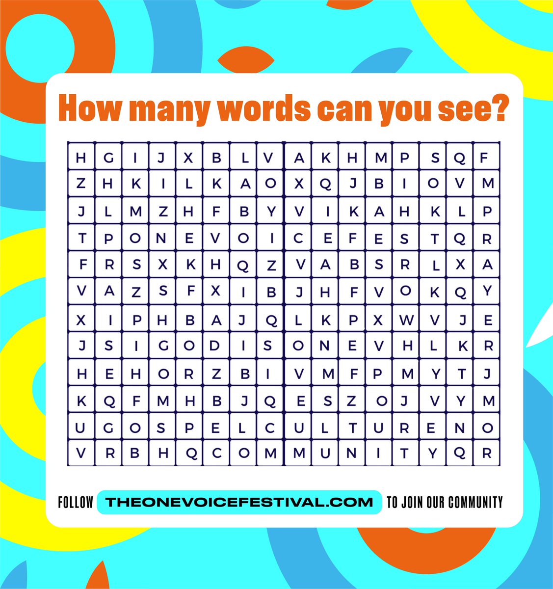 OneVoiceFest's tweet photo. What word/words can you see?? Comment below 👇🏽👇🏽
Follow https://t.co/5a1u1UlBZN now to signup
@phanet_official
#OneVoiceFest #OneVoiceFest2022 https://t.co/U2oLDGXsUX