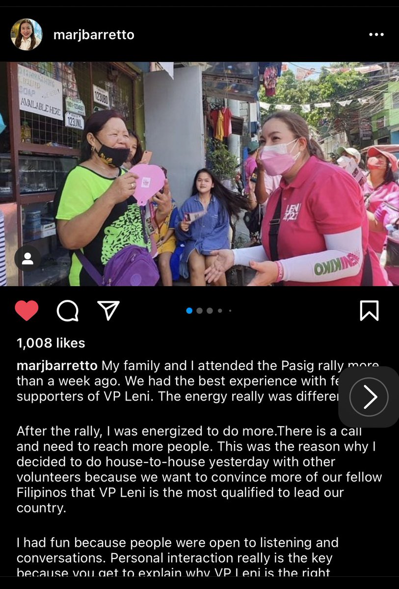 lilaaaaa106's tweet photo. Grabe si Marjorie Barretto. Nag-H2H for Leni. #LetLeniKikoLead2022 #IpanaloNa10To https://t.co/ouj6qY95Ch