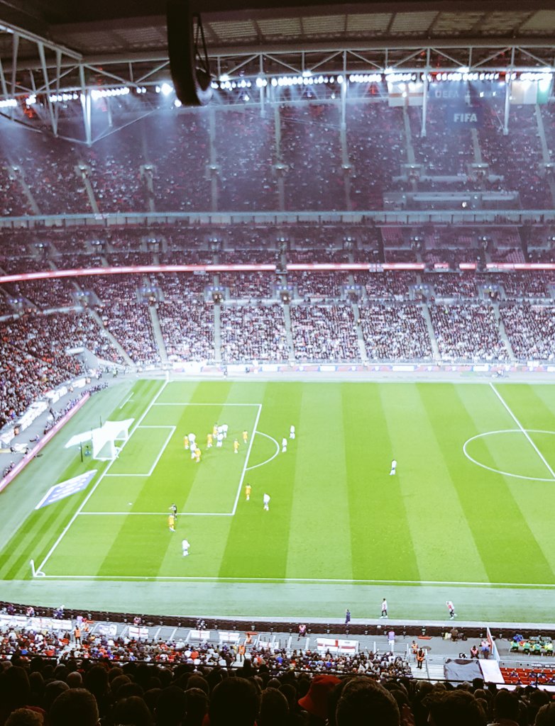 101Groundhopper's tweet photo. Game 84 - @England 3-0 @FIFCI_tweet - Friendly Game. England in complete control before and after the red card. Easy win. With @92_mfc #football #groundhopping #ENGLAND #ThreeLions #ENG #Wembley #London #ENGCIV #IvoryCoast https://t.co/Mlqv2JimOV