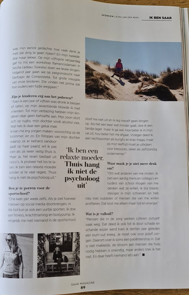 Vandaag staat een interview met mij in de Saar!
 <a href="/SaarMagazine/">Saar Magazine</a>