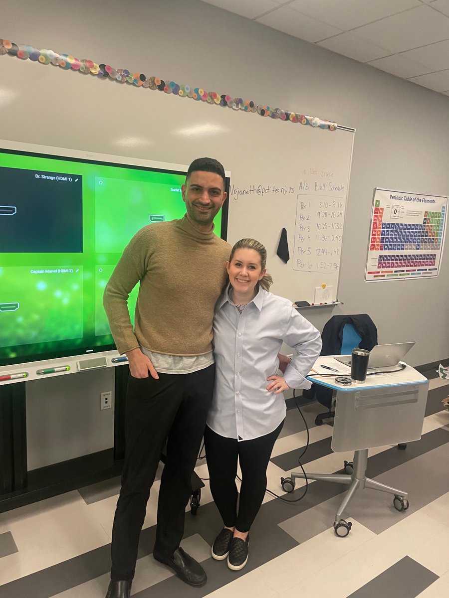 ellengianakis's tweet image. Teacher swap for ⁦⁦@DcLstem⁩ #careerday! #seniorweek #pctvs #dclstem