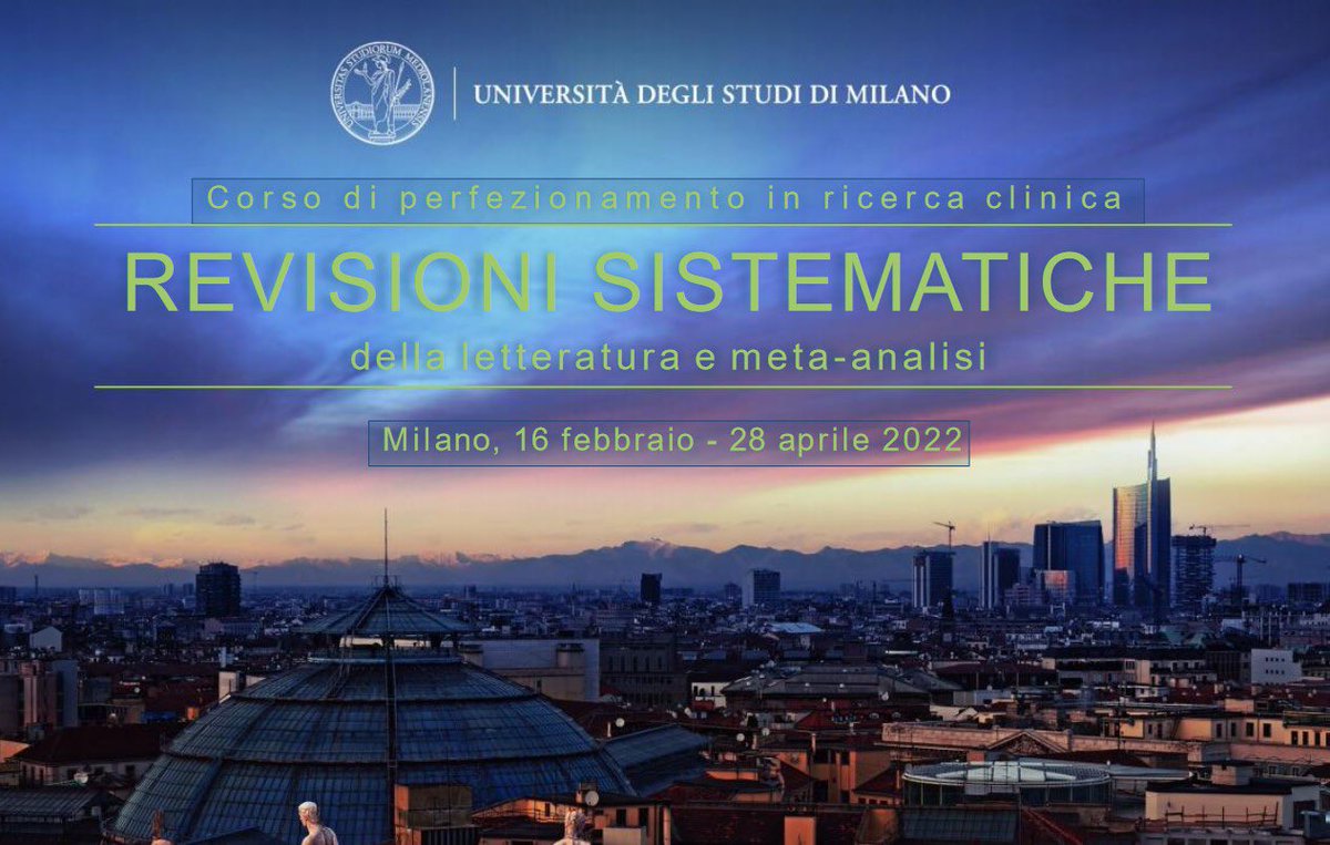 ricercaclinica's tweet photo. Domani al corso di perfezionamento sulle revisioni sistematiche e metanalisi di Unimi il Funnel Plot e il bias di pubblicazione non avranno più segreti. Seguici @ricercaclinica, per info sui corsi 👉https://t.co/33fTwYFsh2
#ricercaclinica @rbanzi @CastelliniGreta @SilviaGianola84 https://t.co/zfNJng1efr