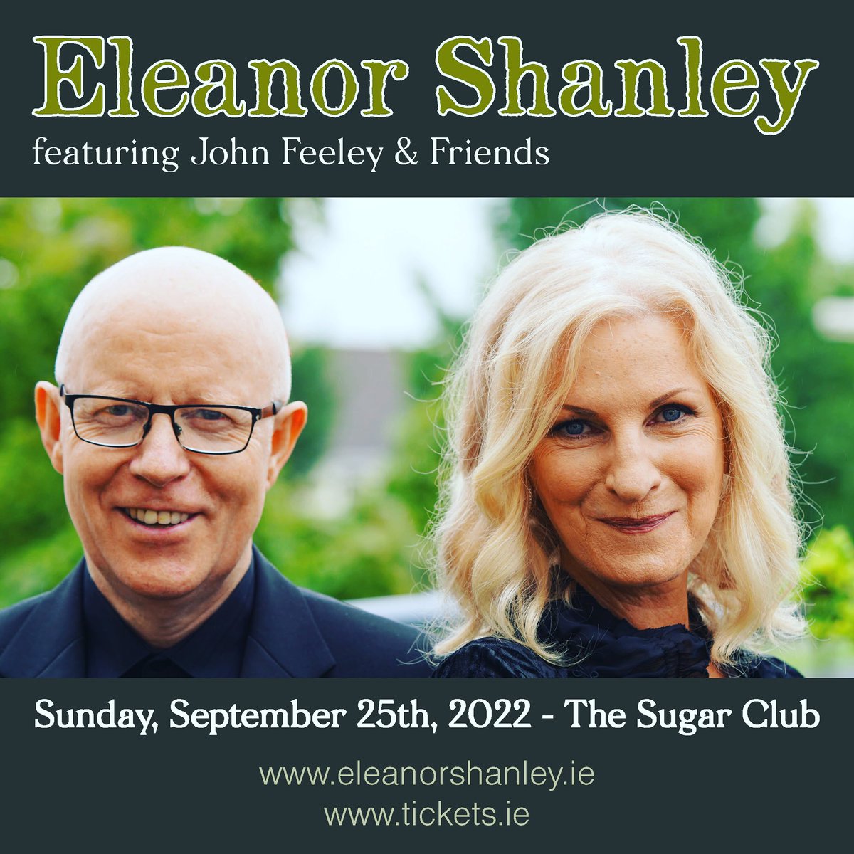 Eleanor Shanley (@eleanorshanley) on Twitter photo We have moved our Dublin show, originally planned for t/Sun <a href="/sugarclubdublin/">The Sugar Club</a> to Sept 25th, at the same venue. We are so sorry for any inconvenience this may cause. Tickets already purchased are valid for t/new date, <a href="/tickets_ie/">tickets.ie</a> will arrange a refund if this is your preference Ex We have moved our Dublin show, originally planned for t/Sun <a href="/sugarclubdublin/">The Sugar Club</a> to Sept 25th, at the same venue. We are so sorry for any inconvenience this may cause. Tickets already purchased are valid for t/new date, <a href="/tickets_ie/">tickets.ie</a> will arrange a refund if this is your preference Ex