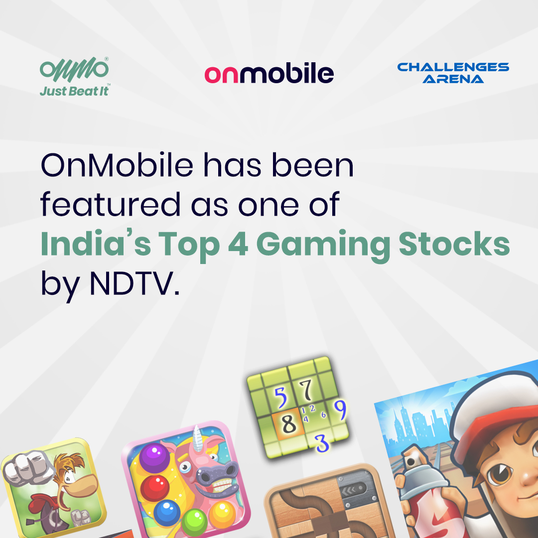 OnMobileGlobal's tweet photo. #OnMobile is featured as one of India’s Top 4 gaming stocks by @NDTV. With @ONMO and #ChallengesArena built on cutting-edge technology, we are focused on leading the charge in #mobilegaming.
Read More – https://t.co/qXIE5hB9ou
#ONMO #GamingStocks #GamingNews #GamingIndustry https://t.co/Hfy4fSOYGz
