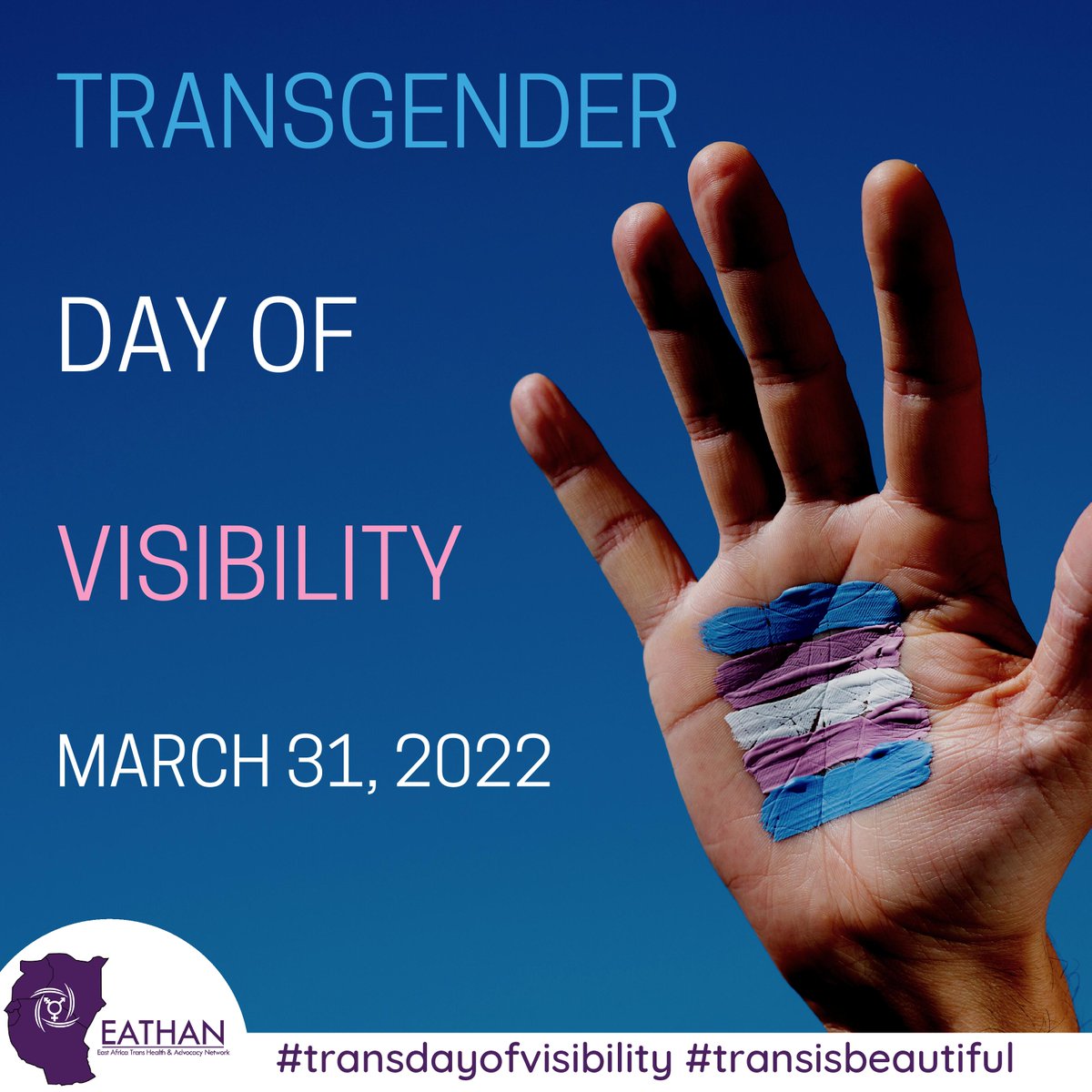 eastafricatrans's tweet photo. Trans Day of Visibility is tomorrow!
On #TDoV, we celebrate the achievements that the trans movement has had globally, celebrate the trans activists who have done great things for the community and highlight the issues we face every day.
#transisbeautiful #nb #trans #itgnc https://t.co/CiMkWxv8G5