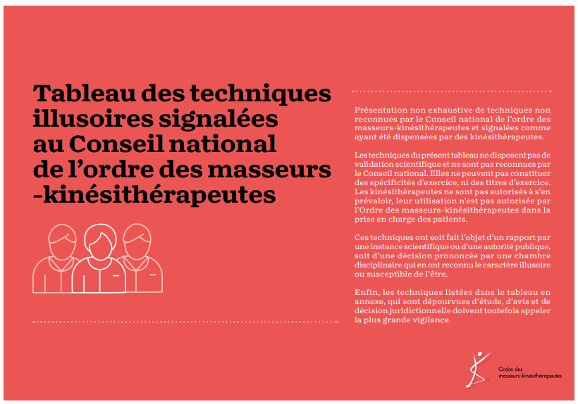 Ordre des masseurs-kinésithérapeutes tweet media