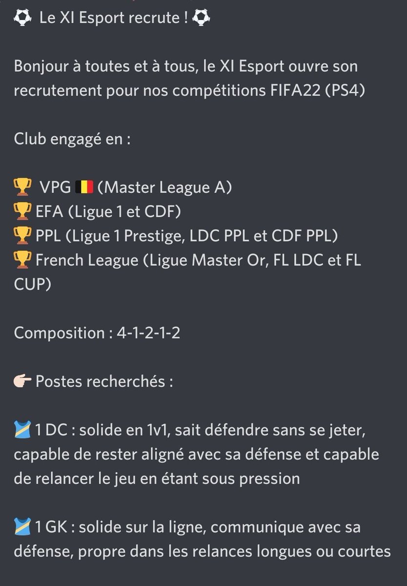 XI Esport tweet media