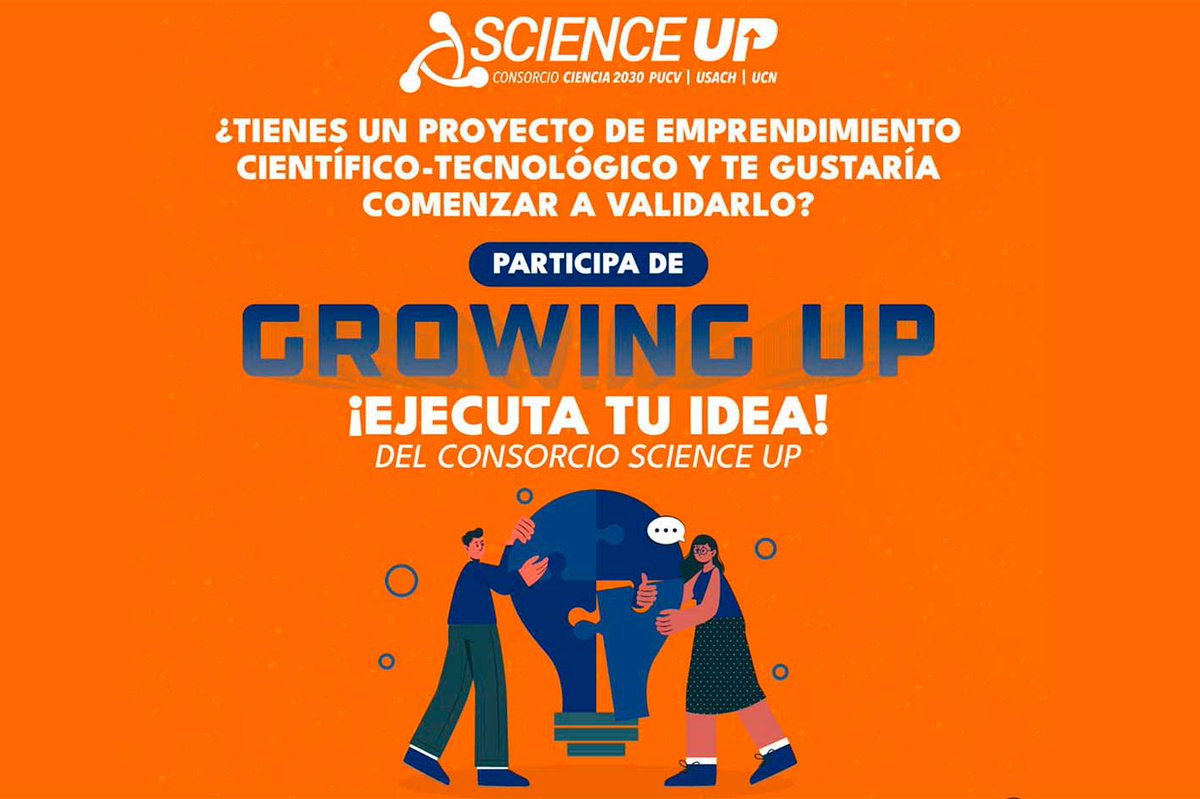 usach's tweet photo. ¡Ejecuta tu idea! #ScienceUp abre la convocatoria para fortalecer emprendimientos estudiantiles. Con una segunda etapa de Growing Up, ofrecerá herramientas, financiamiento y asesoría en la solicitud de fondos externos🙌.
➡️https://t.co/35MmXhgMmR https://t.co/Gp09eTg3tC