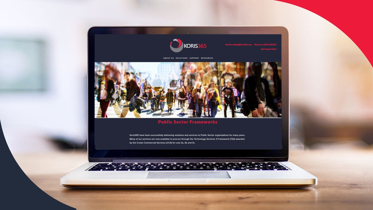 We have been successfully delivering solutions and services to Public Sector organisations for many years - we are delighted to be selling our services via the #TechnologyServices 3 Framework (TS3): koris365.com/public-sector-… 
 
#CrownCommercialServices #PublicSectorServices