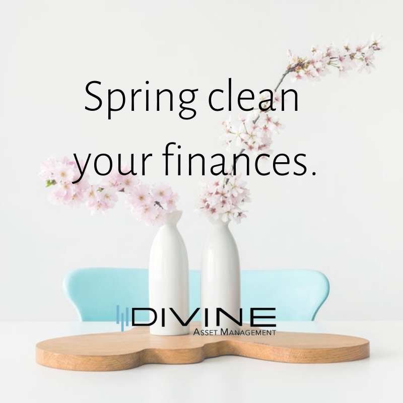 The change of season is a great time to get your financial house in order! Whether that means creating a savings and debt pay down plan, investing a little money into the market, or even opening up that junk drawer you've been avoiding. The key is to start somewhere! #Divine