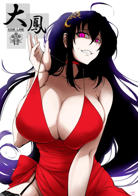 赤城さんに負けないくらい今まで描いてきてるけど自分の中では2年前に描いたこの大鳳を越えるものを描けていないのでこれからも大鳳は描いていきます🐦❤
 #アズールレーン 