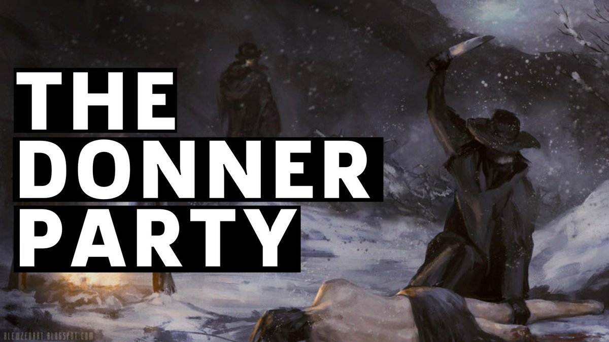 harryhorrorshow's tweet photo. TONIGHT 9PM ET/ 6PM PT
THE DONNER PARTY, pioneers headed for California, find themselves on the wrong side of the Sierra Nevada mountains...& must camp for the winter.
With no shelter, no plan, & dwindling food, the survivors are faced with terrifying choices...
Don't miss it! https://t.co/4uQHRIcGDm