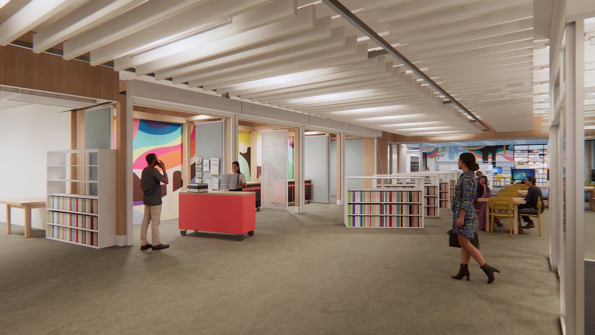 cincylibrary's tweet image. First renderings are here for the new Madisonville #NextGenLibrary! 🤩

Construction is set to complete later this year—we can&apos;t wait to share this space with you: cinlib.org/madisonville-p…