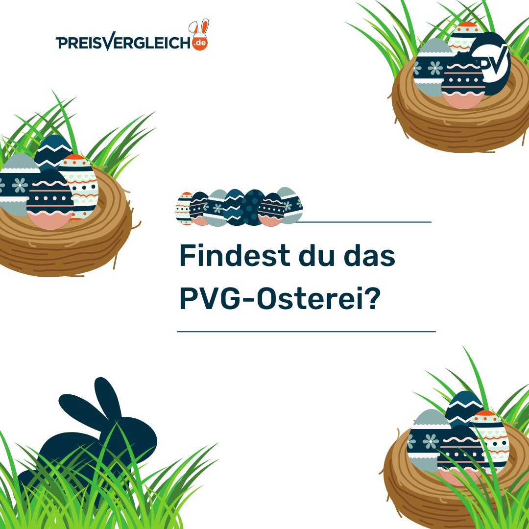 Bald steht schon wieder der Osterhase vor der Tür. Und damit du beim Eiersuchen im Garten oder im Wald richtig punkten kannst, haben wir jetzt schon mal das PVG-Osterei für dich in diesem Bild versteckt. Kannst du es finden? Verschenke etwas zu Ostern: amzn.to/3NlWCMZ