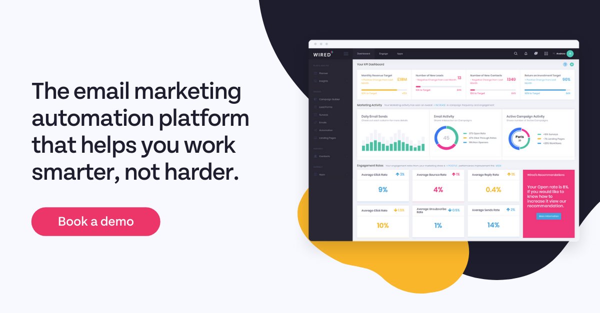 Designing emails to keep up with trends can feel overwhelming! With email marketing tools like Wired Plus, you can create your emails in a drag-and-drop editor, meaning things like dark mode don't need to cause a headache. Want to know more? Book a demo: bit.ly/2VTbwk0